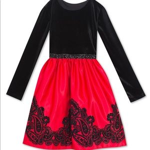 Big girls velvet dress size 14
